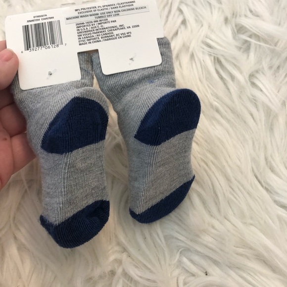 Angel of Mine Baby Booties Gray Baseball - Picture 5 of 6